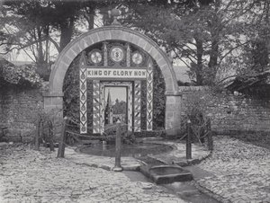 Tissington Well Dressing, Dressing the Wells by J. Benjamin Stone